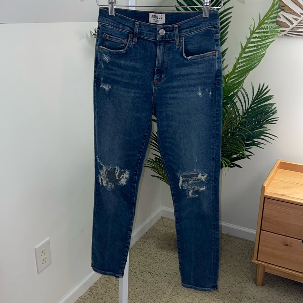 AGOLDE Sophie High Rise Crop Jeans 26